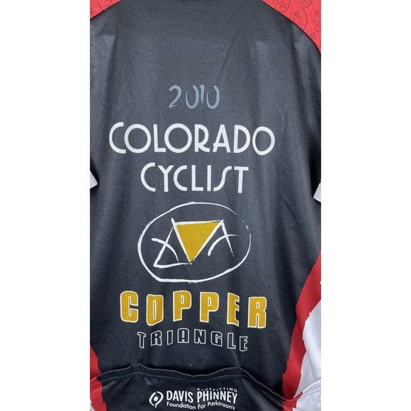 Colorado Cyclist Copper Triangle Cycling Jersey Mens Large ShaverSport Full Zip - Picture 11 of 13